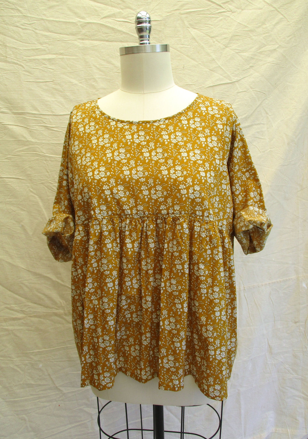 Anna Top in Liberty Capel G Mustard