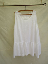 Load image into Gallery viewer, Layering Singlet Top No. 2 in White Linen
