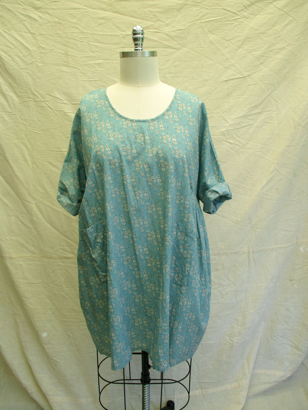 Sarah Smock Top in Liberty Capel N Duck Egg Blue