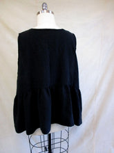 Load image into Gallery viewer, Relaxed Layering Vest Top in Dusty Black Antique Washed Linen
